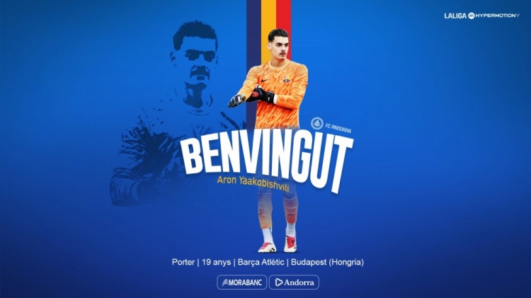 乐竞体育APP官网-官方：巴萨青训门将阿隆-雅科比什维利租借加盟安道尔FC