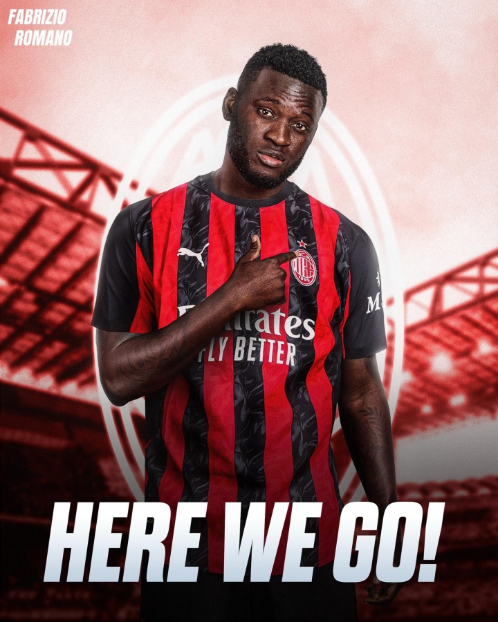 HWG！罗马诺：AC米兰签药厂前锋博尼法斯，租借费+买断共2900万欧