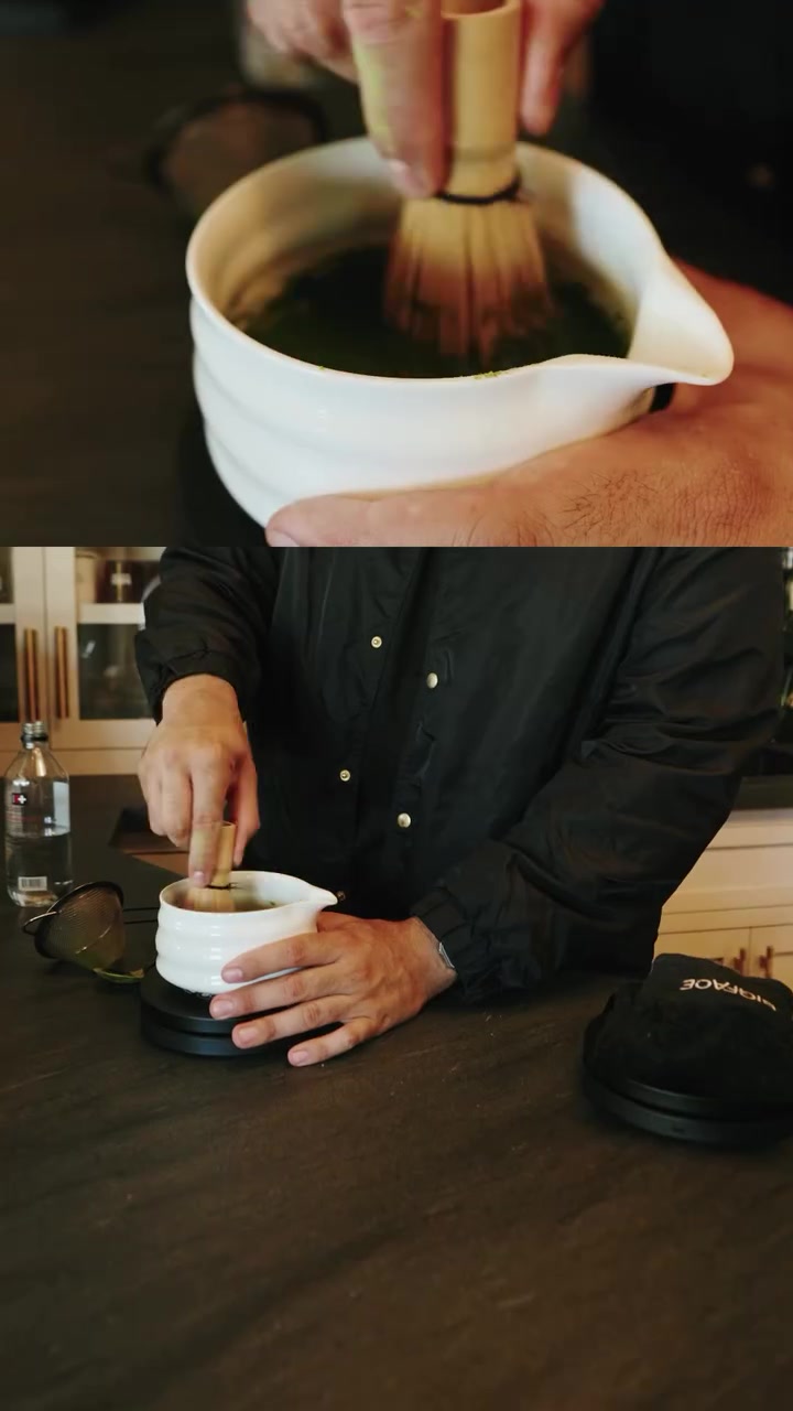 😃☕悠闲一刻！巴特勒社媒晒视频 制作和品尝抹茶咖啡